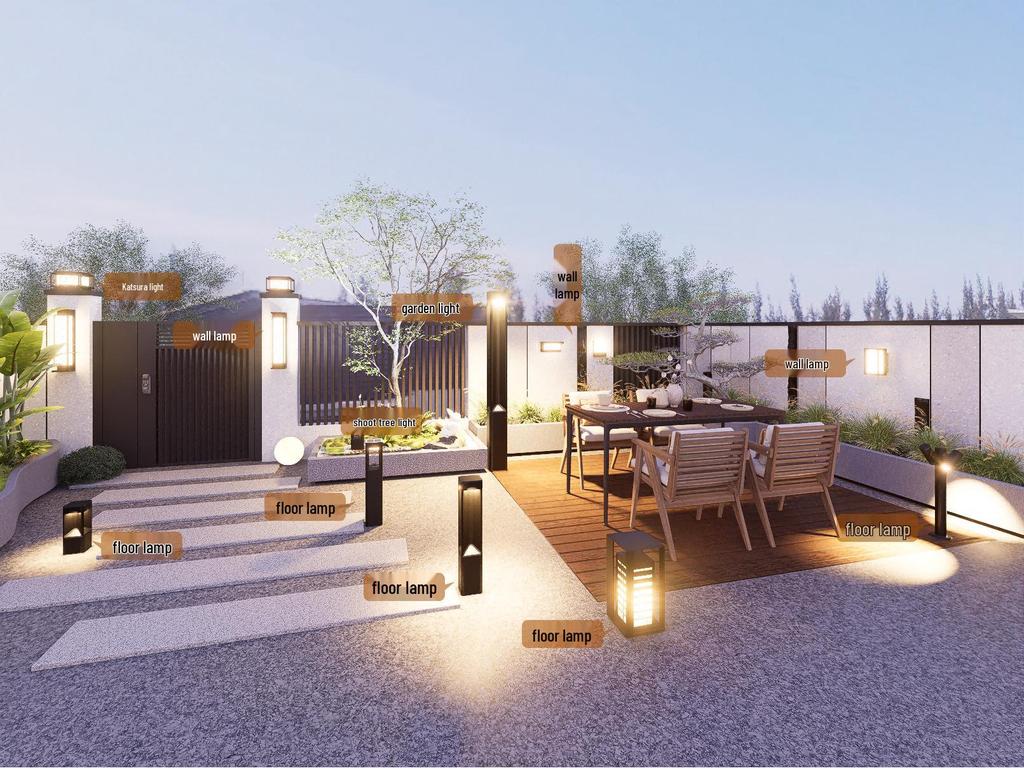 Wasserdichte Außen-Gartenweg- und Landschaftsleuchte