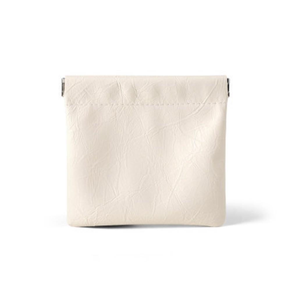 

Fashion Waterproof PU Leather Coin Purse Automatic Closure Compact Mini Short Wallet Portable Storage Bag Women Men