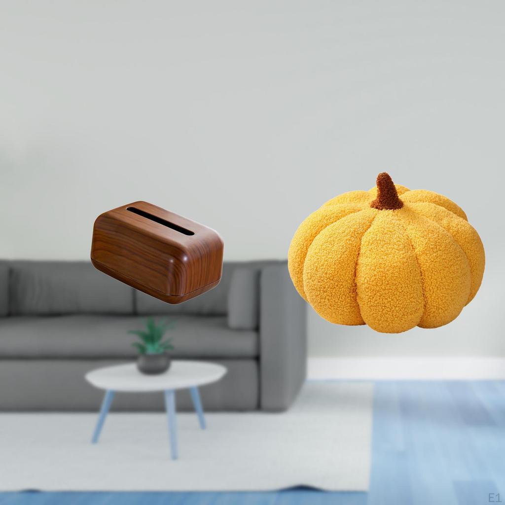 Multifunctional Rectangular Tissue Case Holder And Halloween Pumpkin Pillow Organizer for Kitchen