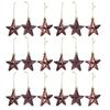 18 Stück Sternendekoration Weihnachtsbaumschmuck Hängend Fünfzackiges Design für Feiertage Zuhause Büro Weihnachten Dekor Weihnachtsbaumschmuck
