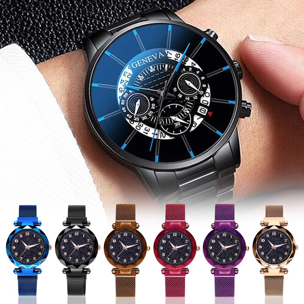 Digital Luminous  Sky Magnet Watch Quartz Watch Fashionable And Lazy Watch For Women