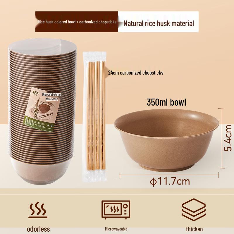 

Eco-Friendly Rice Husk Disposable Dinnerware Set