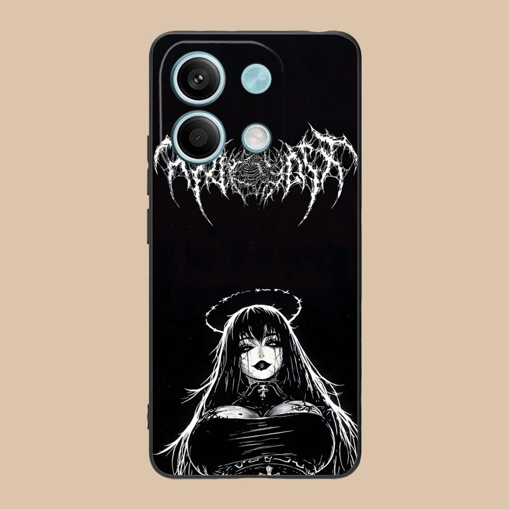 Terror Gothic Art Mobile Phone Case for POCO M7 M6 M5 M4 M3 X7 X6 X5 X4 X3 Pro GT 5G Colorful Printing Cover Cover Luxury Pretty