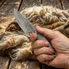 Multipurpose DIY Damascus Steel Blade Blank Semi-Finished Product For Handmade Fruit Small Straight Knife Making