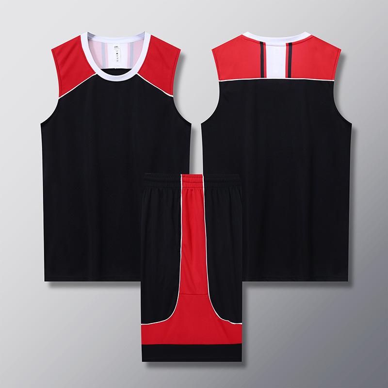 Basketball suit Men's sports quick-drying competition team uniform vest Children's basketball training suit Large size jersey Sleeveless