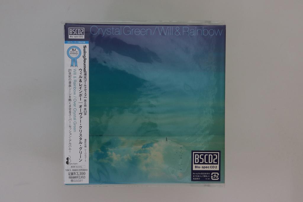 CD WILL & RAINBOW - Over Crystal Green VRCL38803 EIGHTY-EIGHT'S 2013 Japan Obi Jazz Used