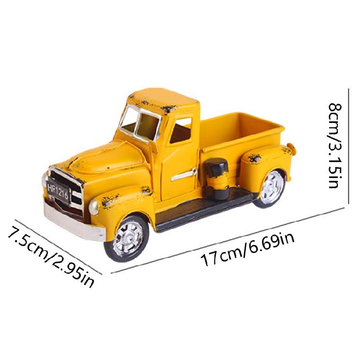 Vintage Truck Decor Resin Trucks Planter Antique Rustic Car Desktop Decoration