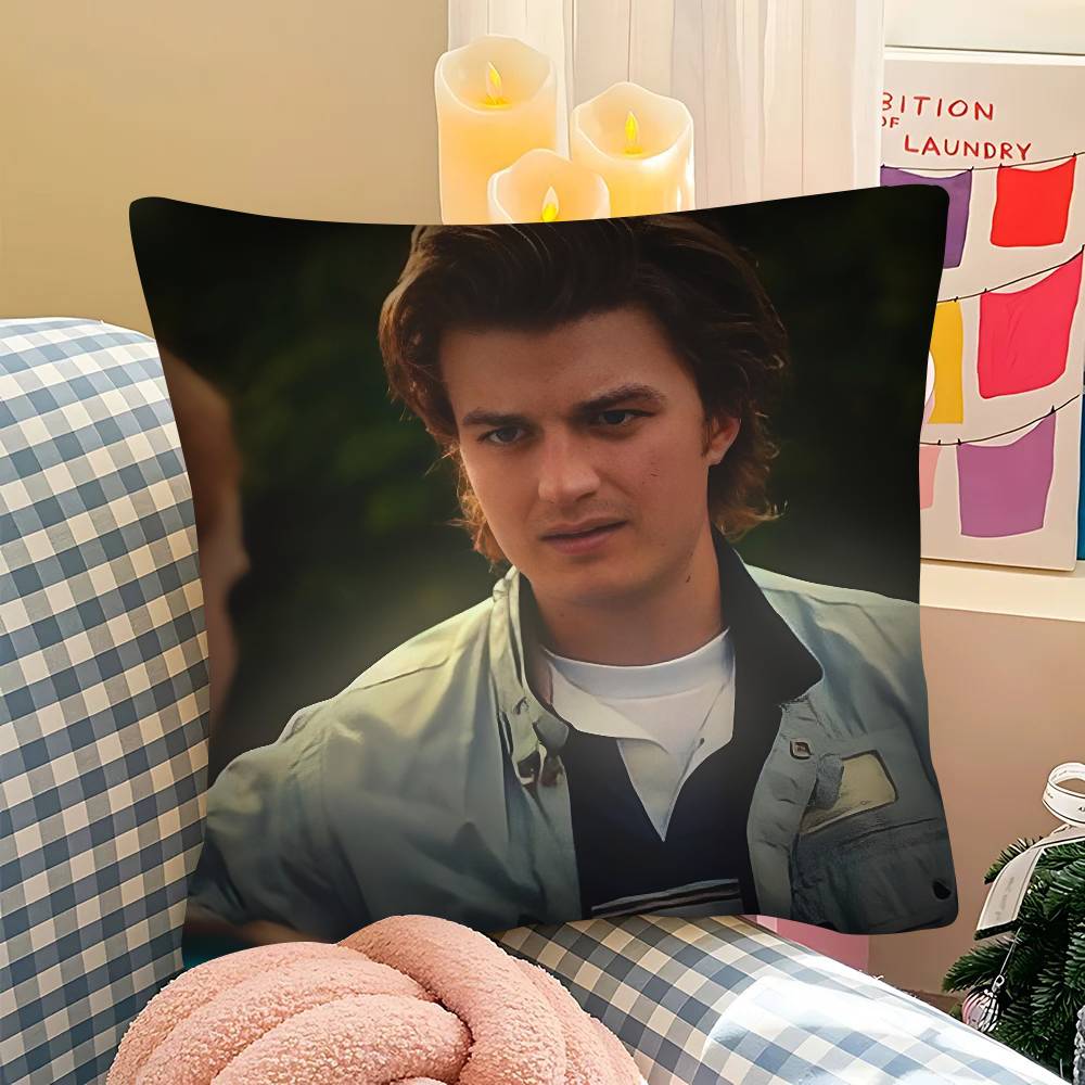 pc JJoe KKeery Djo Steve Harrington ST Pillow Case Fashion Square Pillowcase Bedroom Sofa Room Ins Decoration Leisure