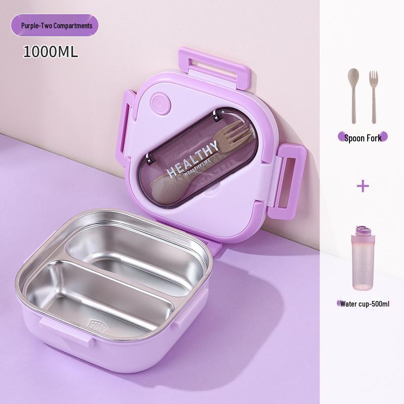 Korean Style 304 Stainless Steel Insulated Lunch Box for Men, Women, Students, and Office Workers