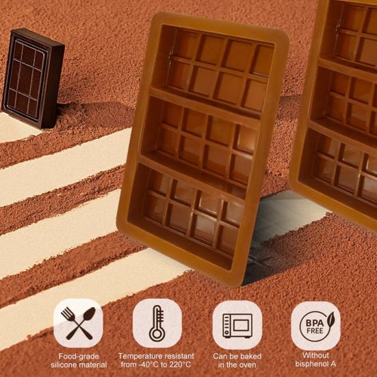 Φόρμα Σιλικόνης για Σοκολάτα 8/12/24 Κοιλοτήτων Τετράγωνες Φόρμες Ψησίματος για Γκοφρέτες Εύκολη Αποδέσμευση Καθαρή Κουζίνα Απαραίτητο