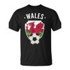 Wales Soccer Wales Flag Football Welsh Pride Roots Unisex T-Shirt | Casual Crew Neck, Slight Stretch Fabric, Regular Fit, All-Season Print