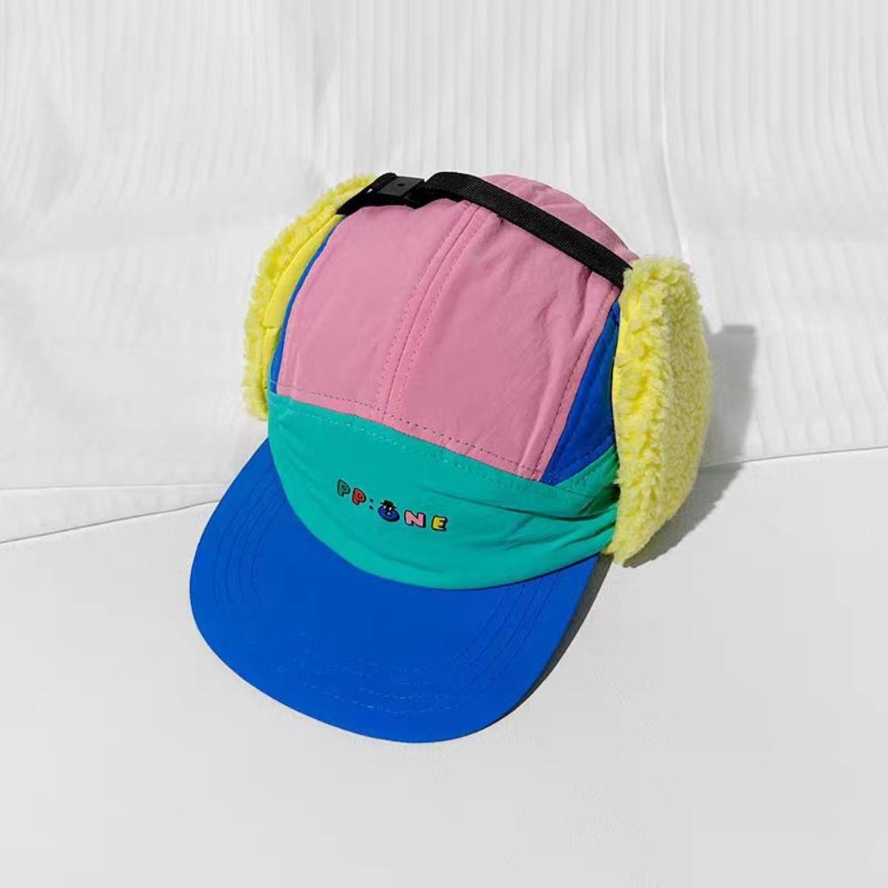 

Ветрозащитная зимняя шапка-бомбер с защитой ушей, зимняя лыжная шапка, повседневная кепка с козырьком, для улицы 56-58cm синий