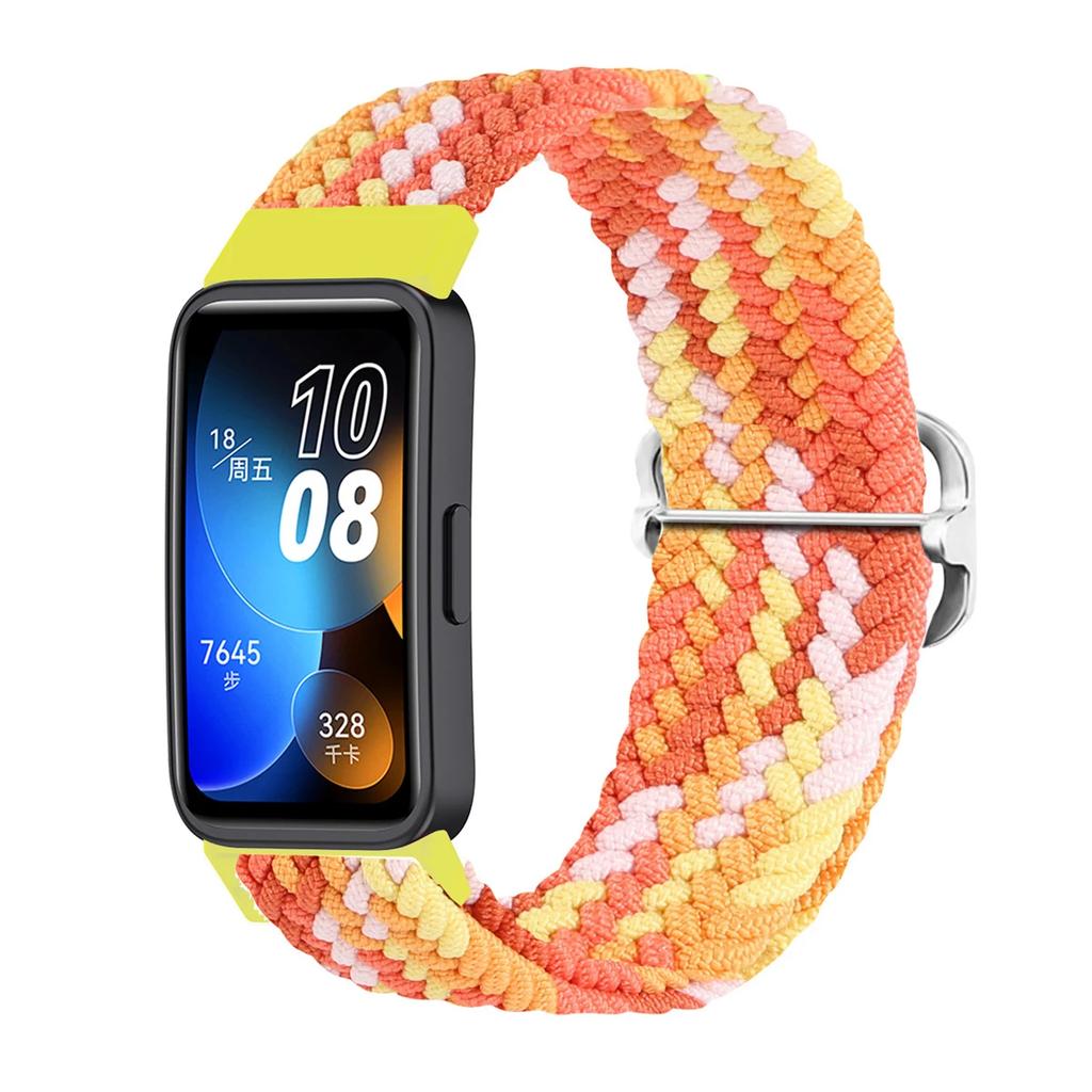 Nylon Elastic Loop Strap For Huawei Band 7/8/9/10 Sports Braided Wristband Breathable Comfortable For Huawei Band 10/9/8/7 Belt