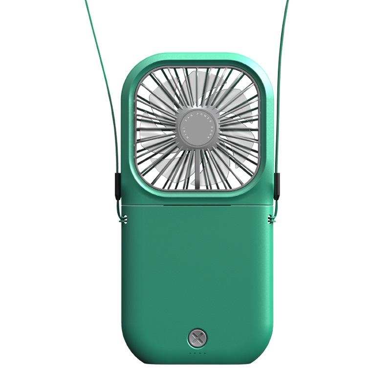 Foldable Neck Hanging Mini USB Fan: Portable Handheld and Desktop Stand Fan.