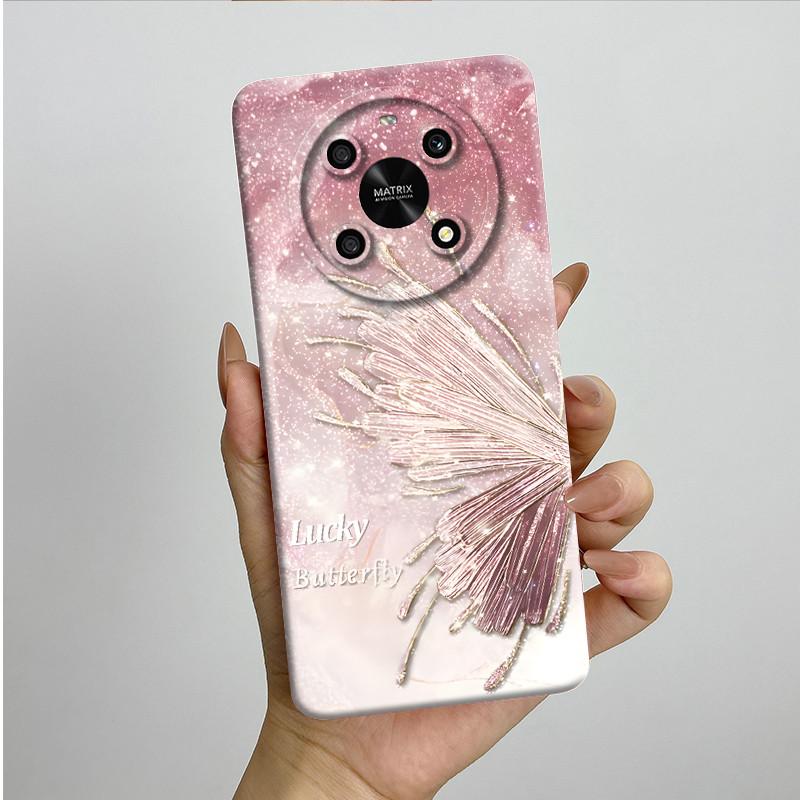 For Honor X9 4G 5G / Magic 4 Lite 4G 5G Phone Case ANY-NX1 LX1 LX2 LX3 Soft Silicone Sweet Painted Cover Cute Printed Casing