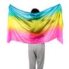 Long Latin Belly Dance Shawls Gradient Color Dancing Scarf Fashion Performance Shawl