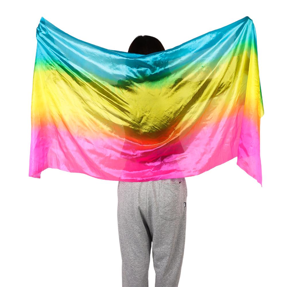 Long Latin Belly Dance Shawls Gradient Color Dancing Scarf Fashion Performance Shawl