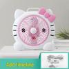Compact Cartoon Electric Desk Fan for Student Dorms and Bedrooms