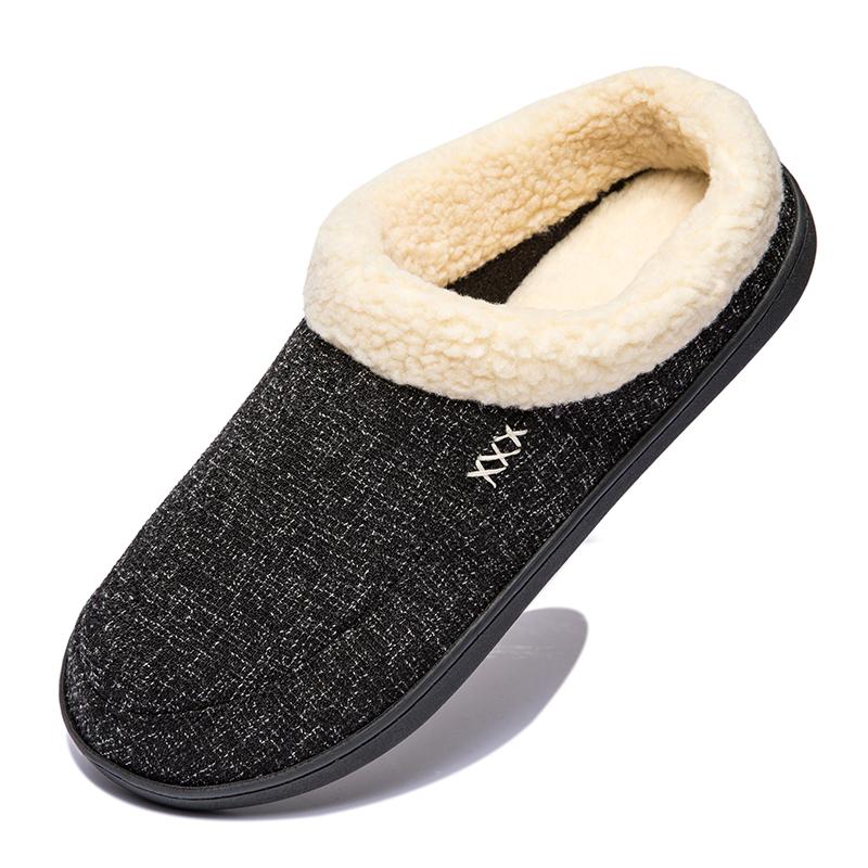 Warm Cotton Slippers for Men Shoes Winter Slipper Bathroom Home Soft Slippers Plush Non-slip Indoor Slippers Large Size 4950
