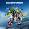887pcs 4in1 Transformer Mecha Assemblage Building Blocks Kits MOC Military Series Airplane Models Fighter Helicopter Bricks Toys Gift