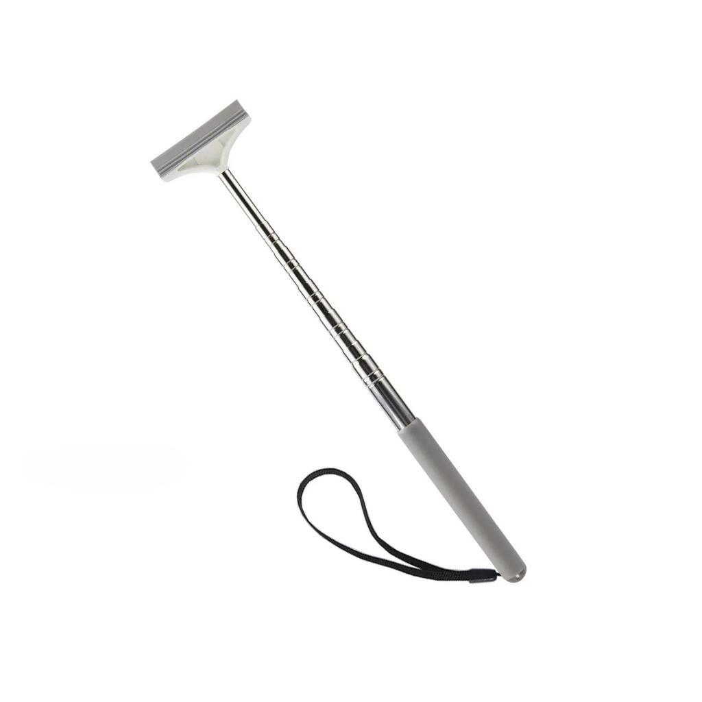 Car Rearview Mirror Wiper Cleaning Tool Auto Glass Mist Cleaner Scraper Accessories Handle Telescopic Window Cleaning Brush