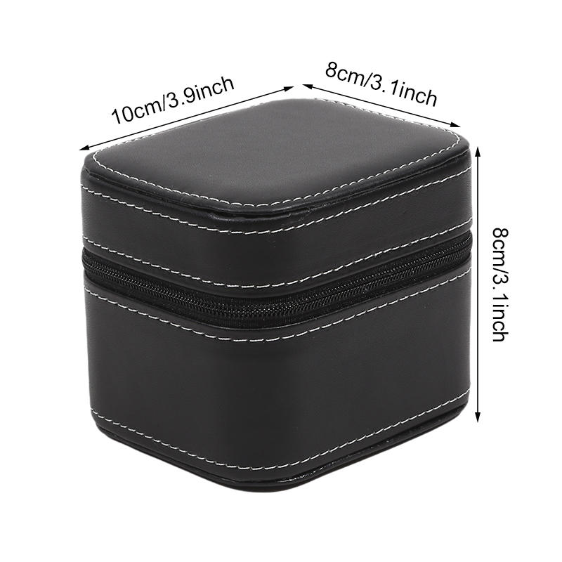 1/2Pcs Single Watch Case PU Leather Watch Travel Case With Removable Cushion Jewelry Storage Case Organizer Portable Watch Box