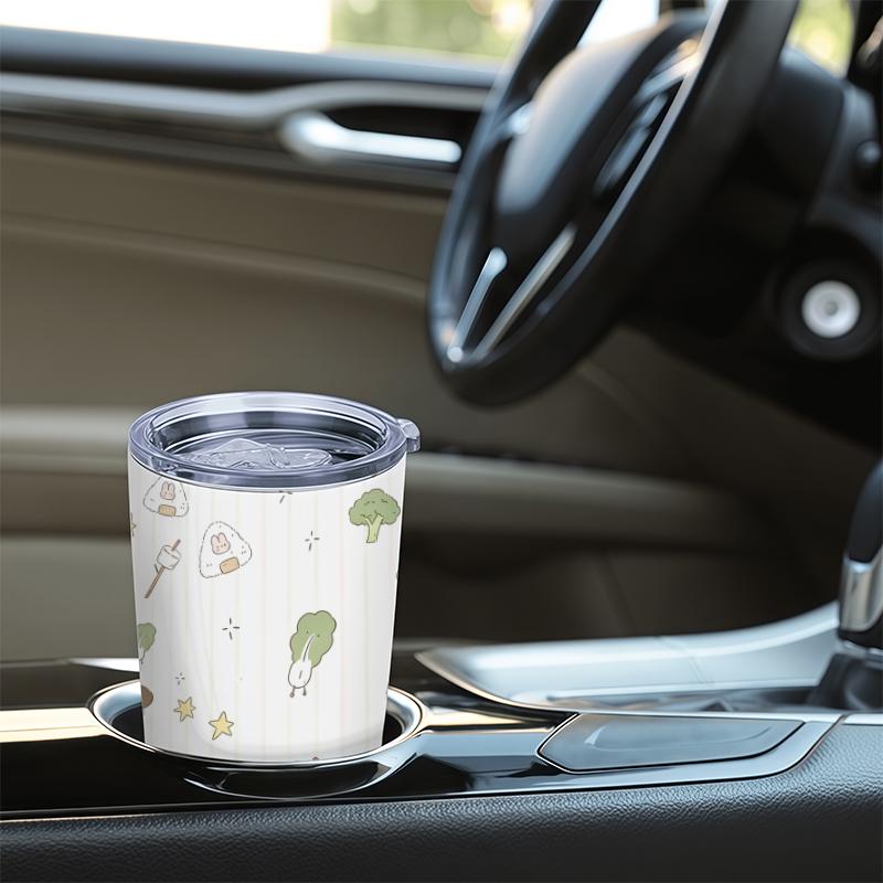 Car Tumbler 591ml Food Pet Element Straw Cup Insulated Travel Cup Stainless Steel Tumbler Tumbler With Lid 20oz Car Straw Cup