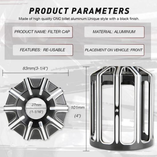 CNC Oil Filter Cover Cap Trim Fits For Harley Touring Street Road Electra Glide