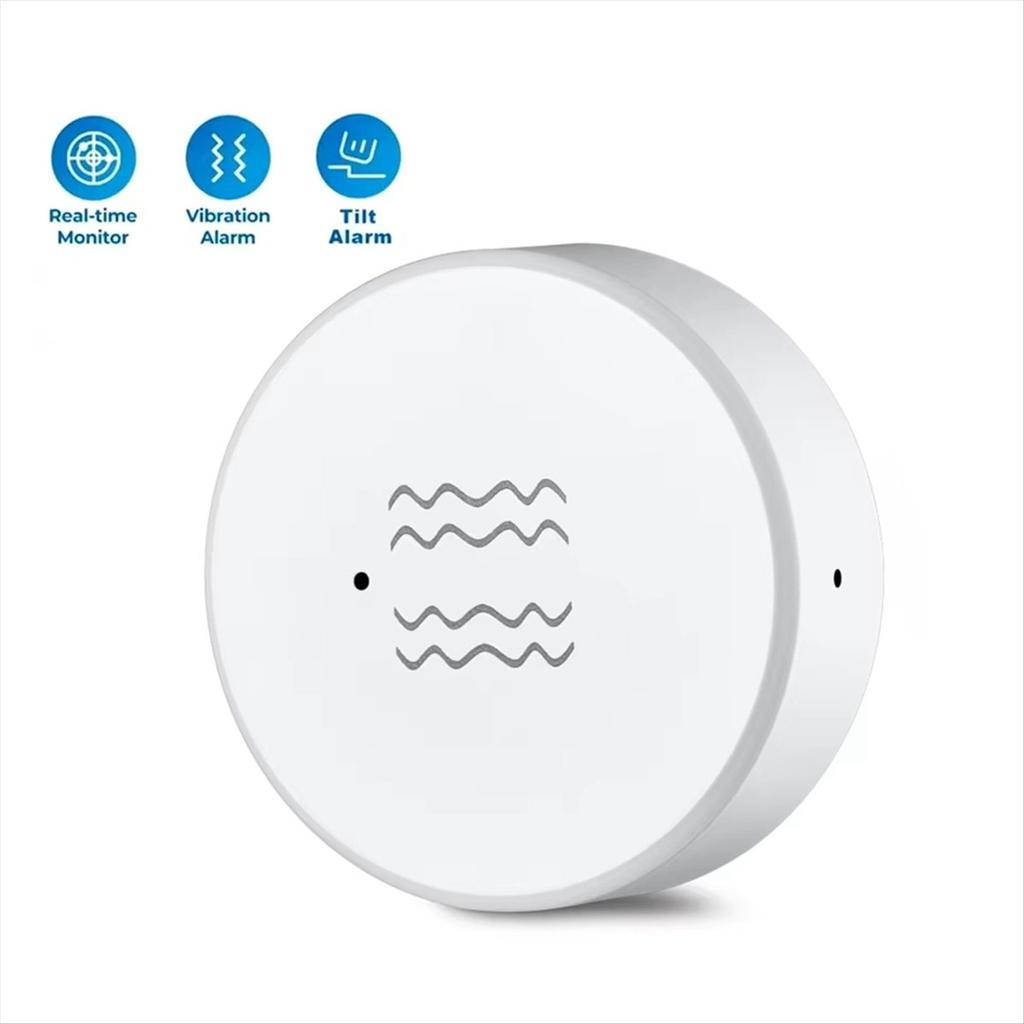 4PCS Tuya ZigBee Smart Vibration Sensor Real Time Monitoring Door Window Detection Alarm Smart Home Security System