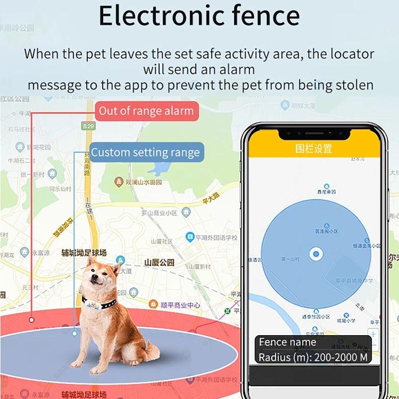 4G SIM-Karte Haustier-Tracker Echtzeit Haustier Katze Hund GPS-Tracking Halsbänder Intelligenter Haustier-Aktivitätsmonitor Tracking-Gerät