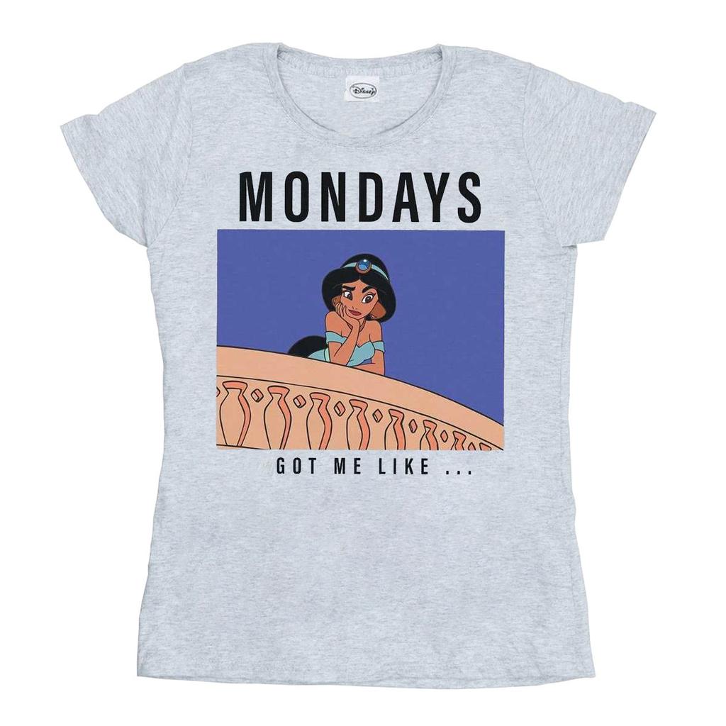 Disney Princess Womens/Ladies Jasmine Mondays Got Me Like Cotton T-Shirt