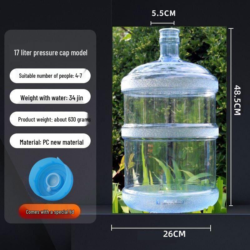 ZISIZ Food-Grade PC Purified Water Bucket