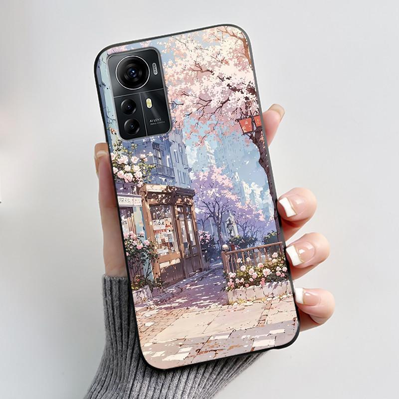 Casing For ZTE Blade A72s A7050/V41 Smart Case Luxury Dragon Cute Cool Boys Girls Black Matte Soft TPU Silicone Shell Back Cover