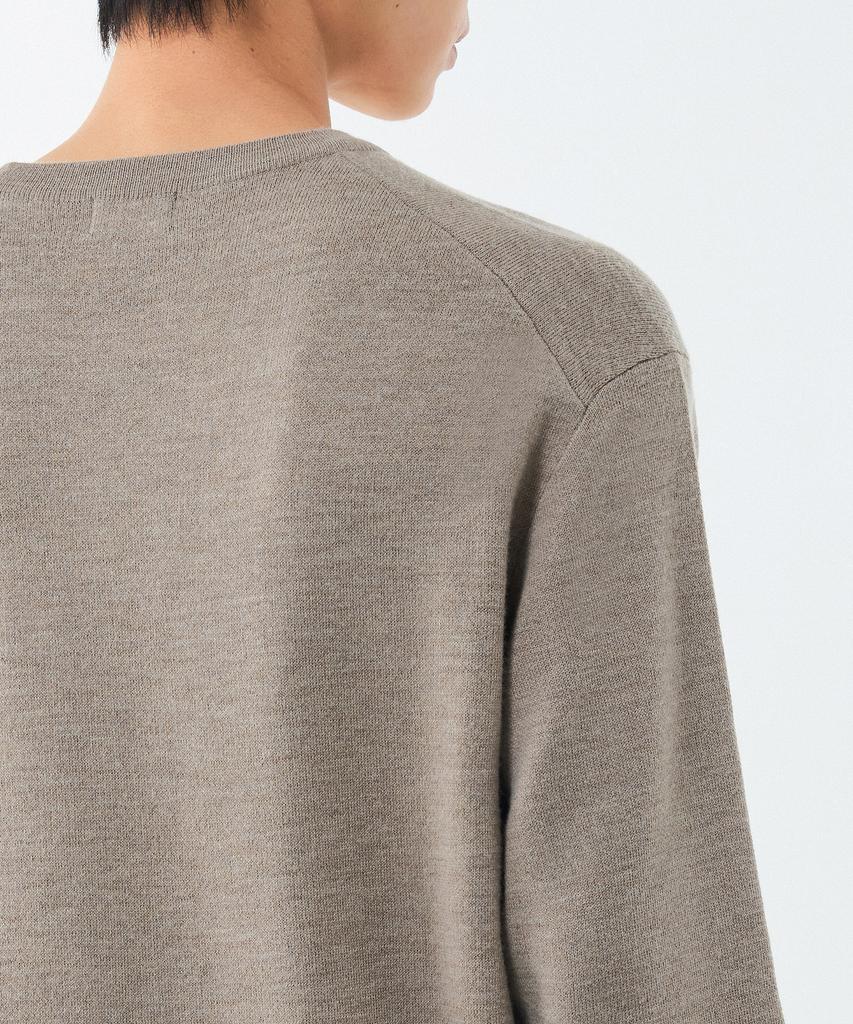Musinsa Standard Minimal Crew Neck Knit [Heather Beige]