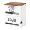 Wall-Mount Bag Storage Box Countertop Kitchen Paper Organizer Multi-Functional