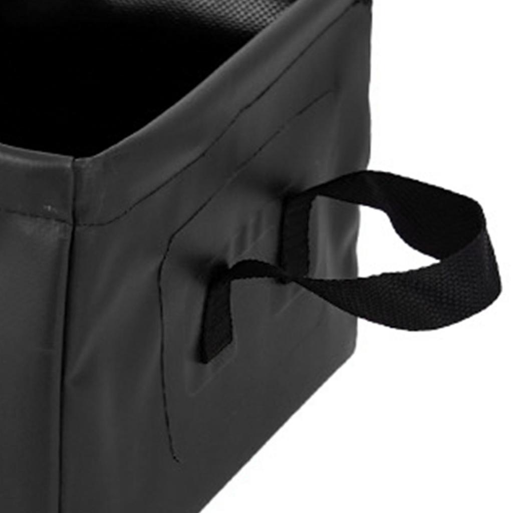 Collapsible Basin Leakage Proof Portable Folding Camping Bucket for Travel Hiking 13L Black 13L