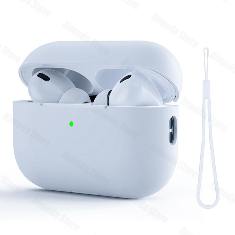 Case For Airpods Pro 2 Silicone Solid Wireless Headphone Cover For Apple Air Pod Pro2 2nd Generation Protective Shell