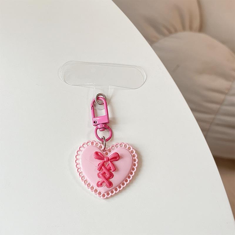 Personalized Love Keychain Pendant, Girl Heart School Bag, Star Pendant, Car Key, Bag, Pendant, Mobile Phone Case, Accessories.