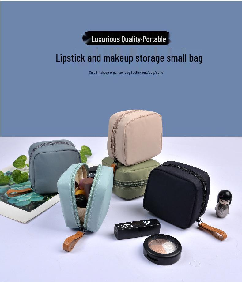 Mini wasserdichte Make-up-Tasche im koreanischen Stil: Tragbare Handtasche zur Aufbewahrung von Lippenstift und Puder