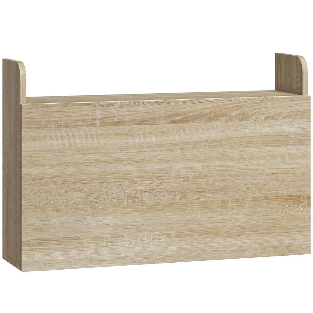 Wall-Mounted Desk, Computer Table, Fold-Down Shelf with Storage, 77 x 20 x 51 cm