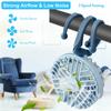 Portable Mini Fan With Led Light Octopus Bracket Usb Rechargeable Stroller Silent Cooling Fan