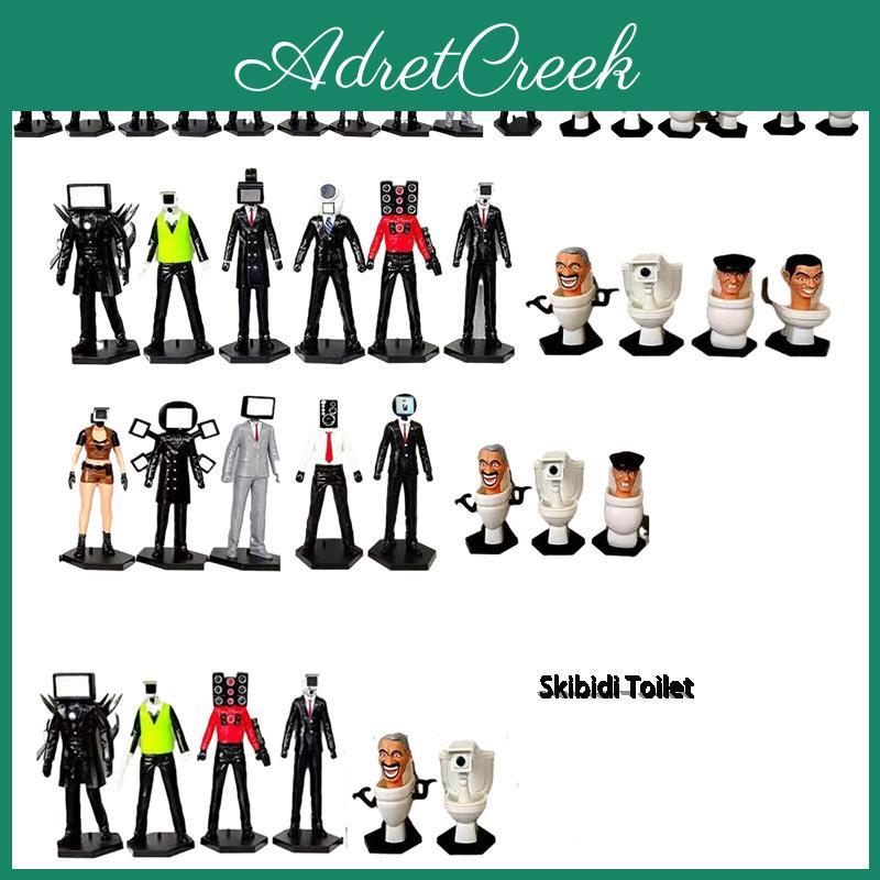 Toilet Skibidi Figurines Pvc Handmade Game Model Home Decorations Boy Gifts