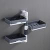 Durable Rotatable Soap Storage Box Multilayer Soap Holder Household Easy to Use