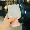 Girls' High-Value Flower Ceramic Goblet Girls' Heart Tulip Water Cup Household Wine Cup Coffee Cup Souvenir