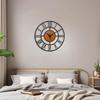 Large Metal Wall Clock – Big Wall Decor Metal Art for Living Room Hall Bedroom | Designer Analog Hanging Clock