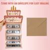 Surprise Money Birthday Card Gold-stamped Birthday Cash Holder Birthday Money Box  For Kids Teens
