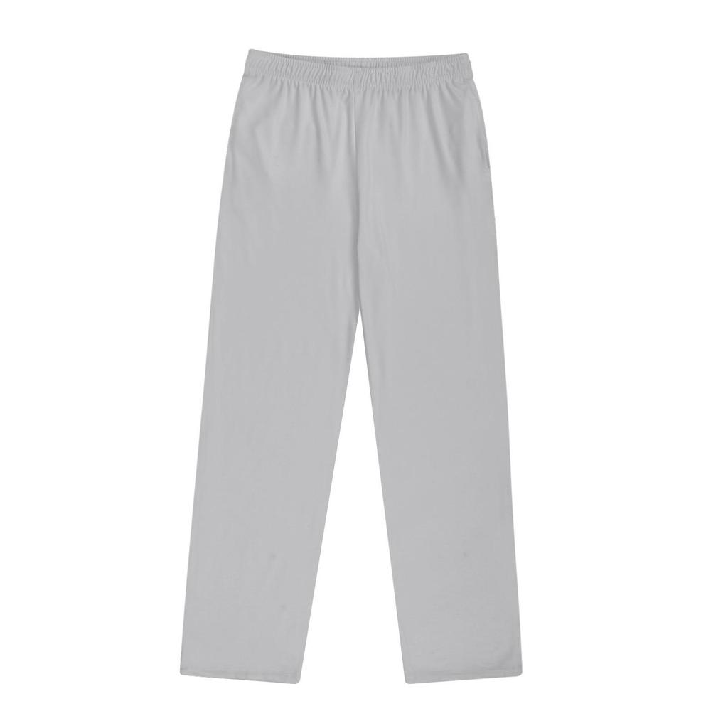 Men's Cotton Knitted Pants Solid Color Sweatpants With Pockets
