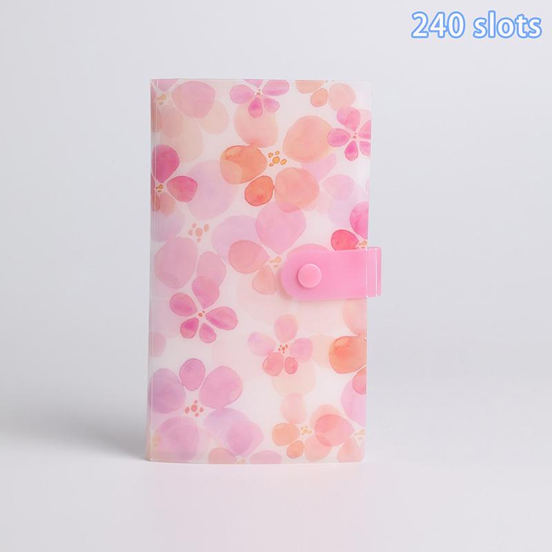 120/240 Slots Nail Sticker Storage Book Clear/Butterfly/Flowers/Leaves Cover Nail Decal Storage Album For Small Sticker