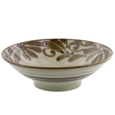Louça de Mesa Japonesa Tigela de Macarrão/Tigela de Arroz, Ryukyu Karakusa, Sabi, sh-015-02