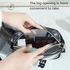 1Pc Mini Solid Color Transparent Pvc Portable Waterproof Shoulder Bag Suitable For Girls, White-Collar Outdoor Travel Shopping